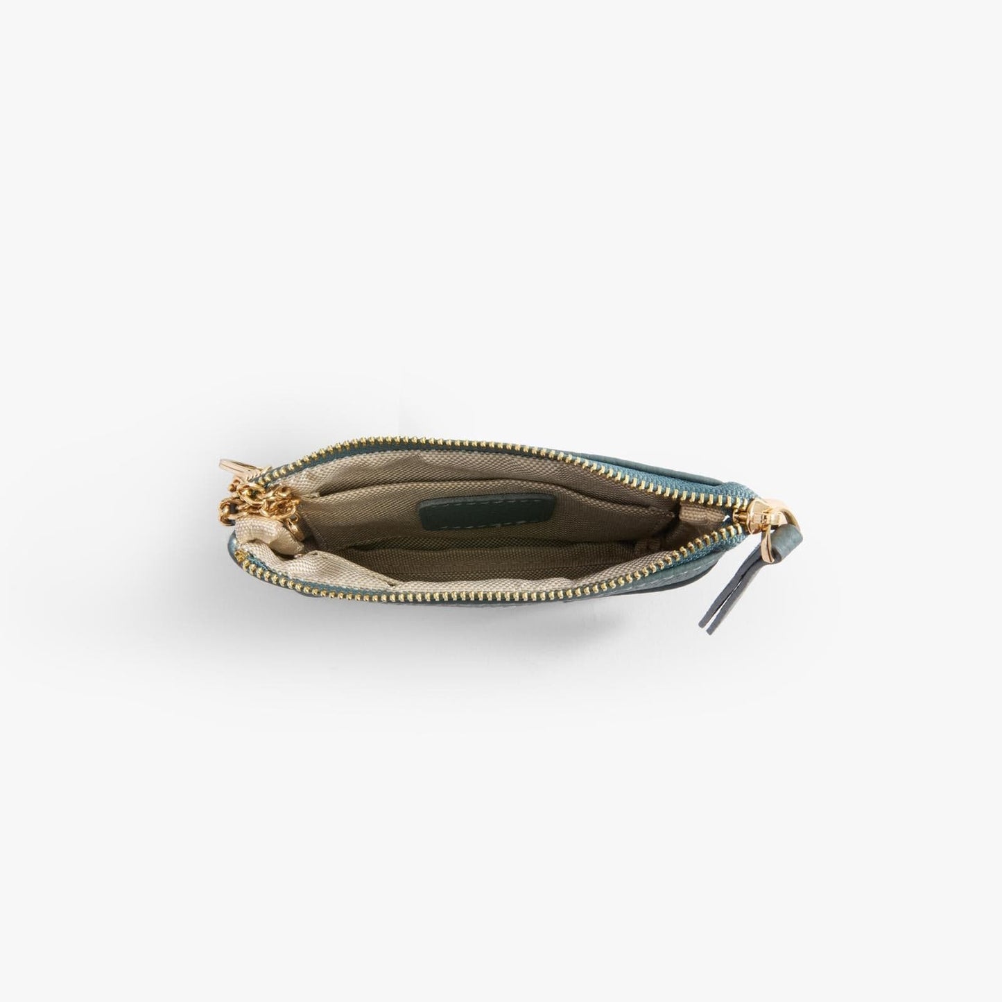 Leather Coin Pouch with Keyring – Small Zip Pouch for Women