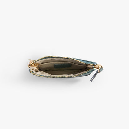 Leather Coin Pouch with Keyring – Small Zip Pouch for Women