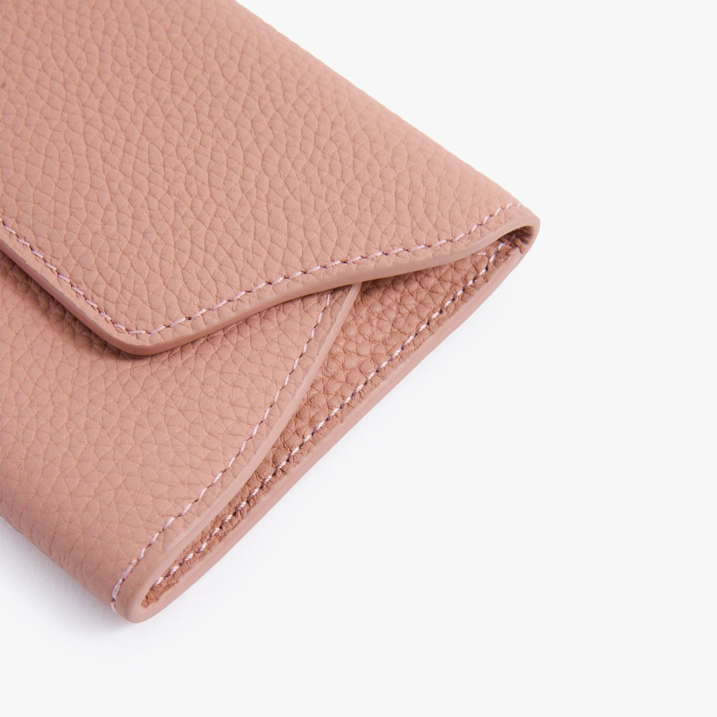 Folded Leather Card Wallet – Compact Snap Wallet for Everyday Carry
