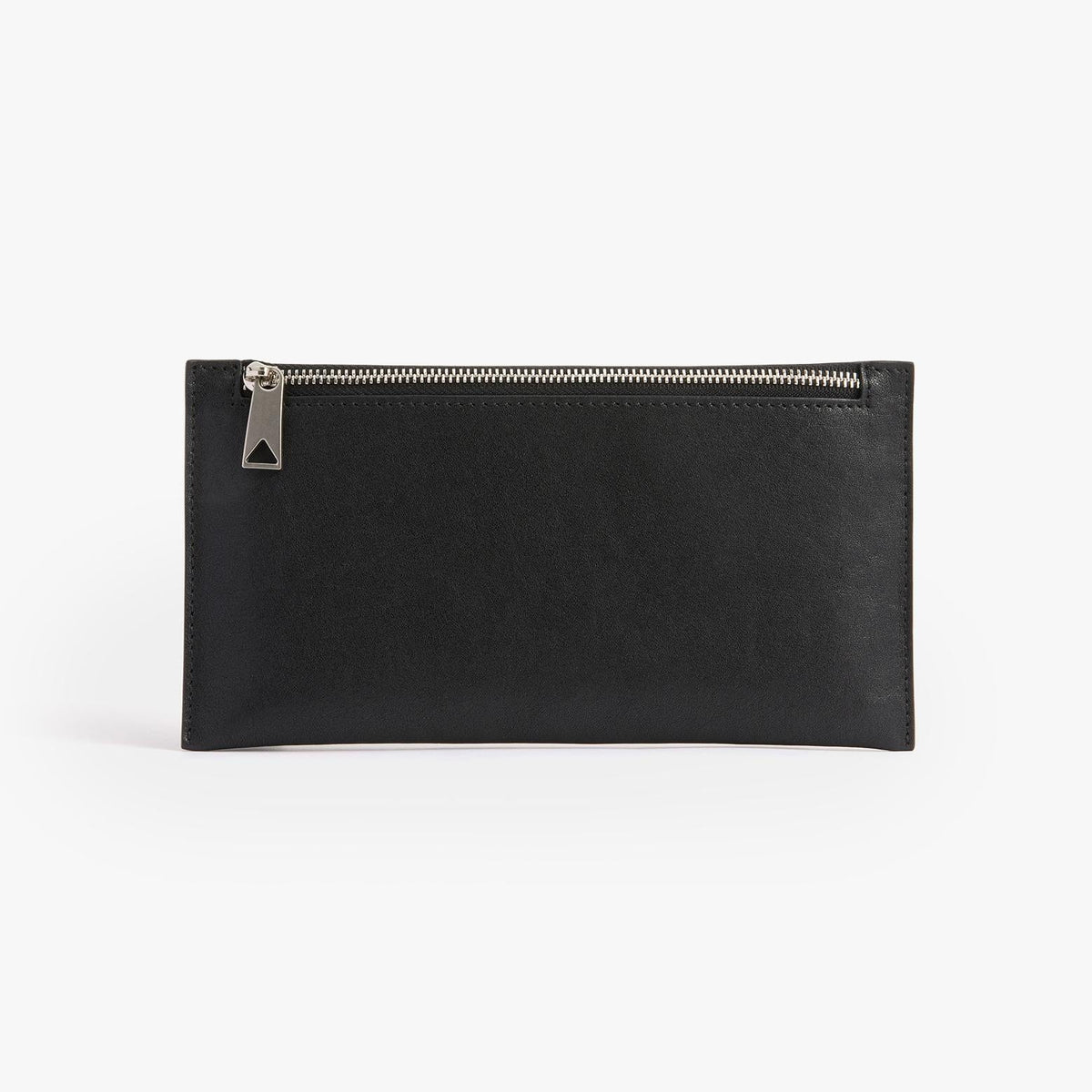Ultra-Thin Long Leather Wallet, Double Zip Travel Wallet