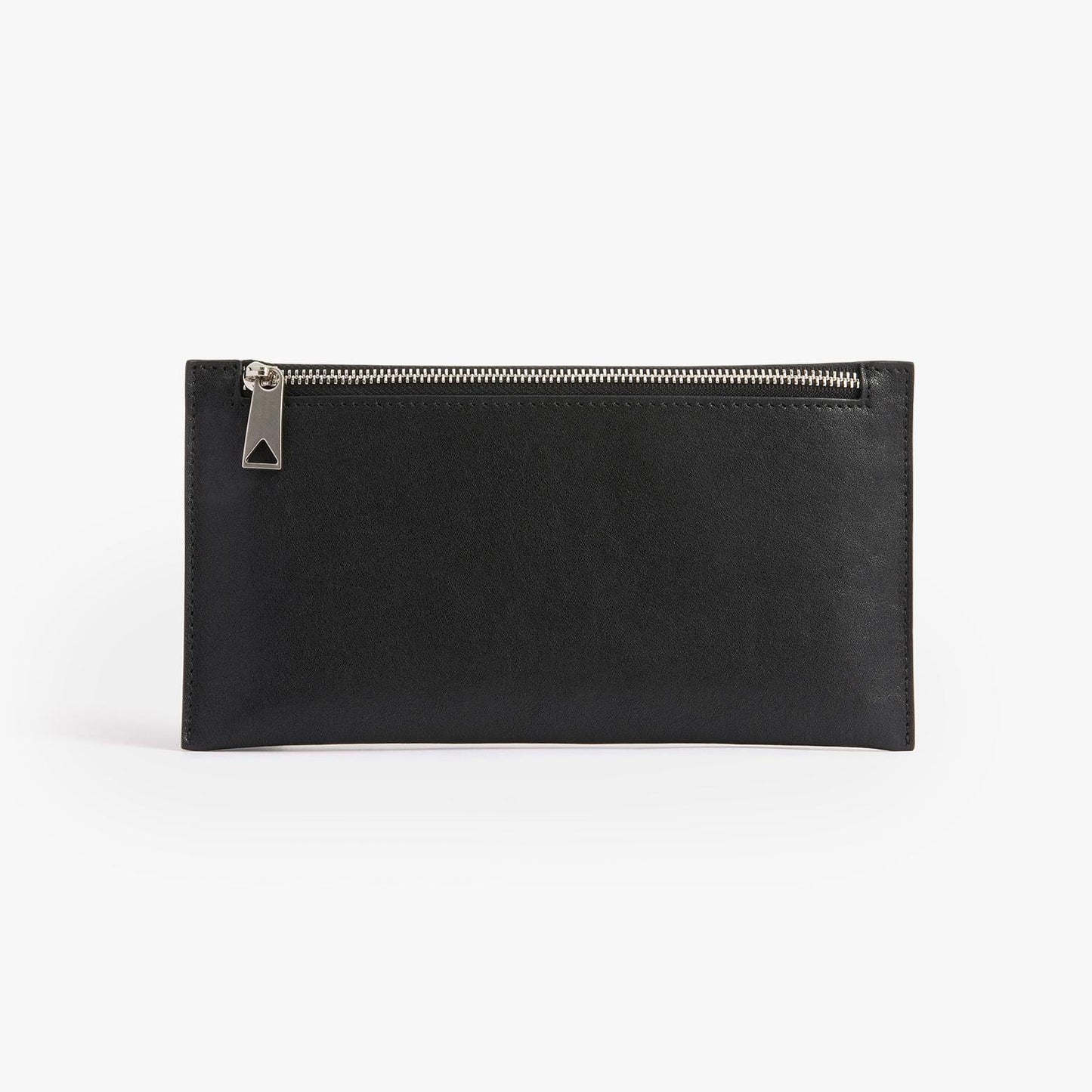 Ultra-Thin Long Leather Wallet – Double Zip Travel Wallet