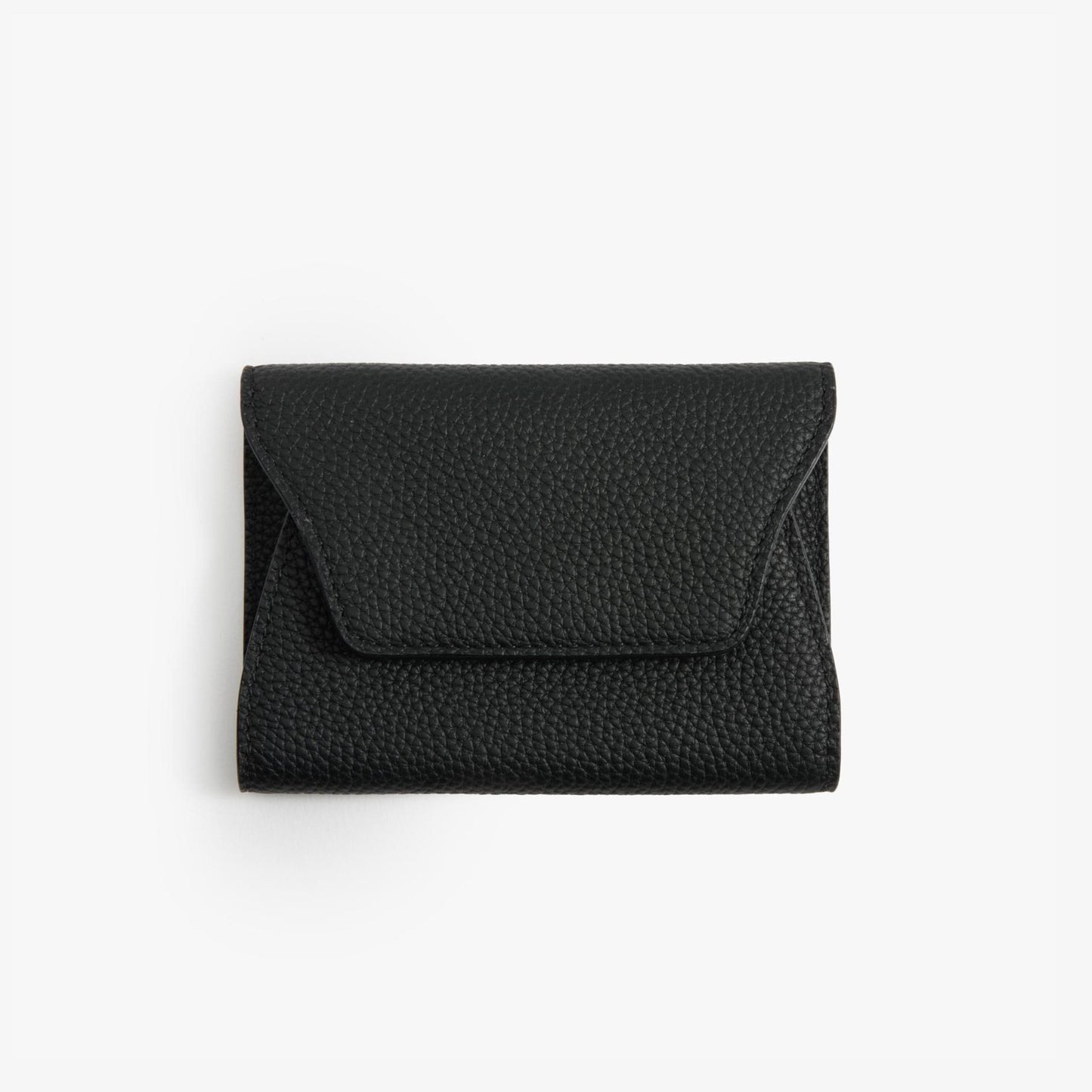 Folded Leather Card Wallet – Compact Snap Wallet for Everyday Carry