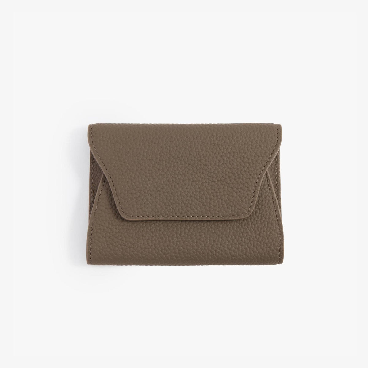 Folded Leather Card Wallet, Compact Snap Wallet for Everyday Carry