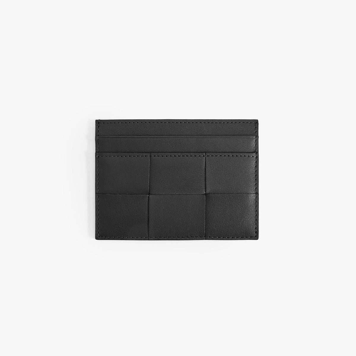 Handmade Woven Leather Card Holder, Slim Minimalist Wallet