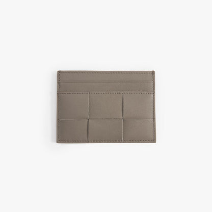Handmade Woven Leather Card Holder – Slim Minimalist Wallet