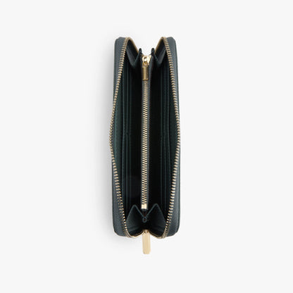 Zip-Around Leather Wallet – Large Clutch Wallet, Fits Phone
