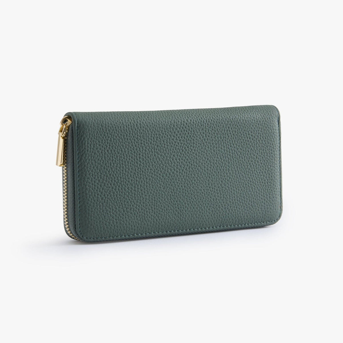 Zip-Around Leather Wallet, Large Clutch Wallet, Fits Phone